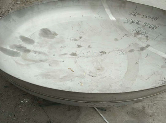 दबाव पोत टैंक डिश समाप्ति Torispherical स्टेनलेस स्टील ठंडे प्रेसिंग
