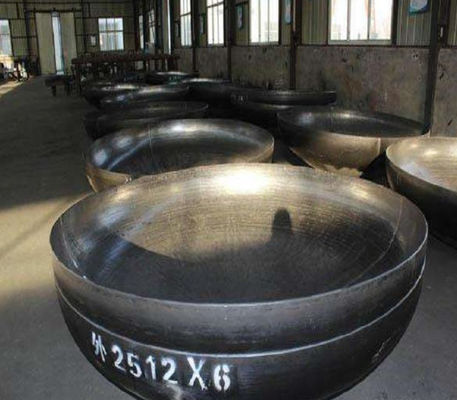 दबाव पोत के लिए गर्म आकार कार्बन स्टील डिश अंत अनुकूलित